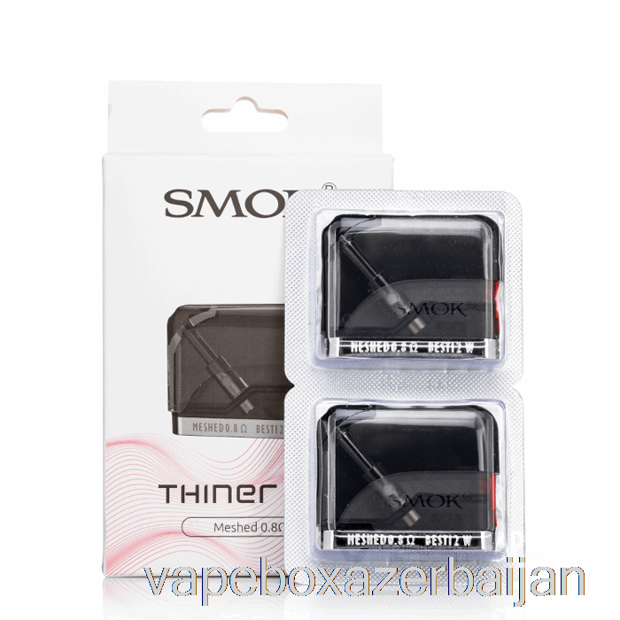 Vape Box Azerbaijan SMOK THINER Replacement Pods 0.8ohm MESHED Pods